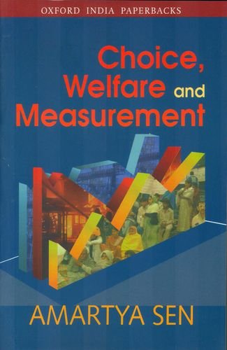 Oxford University Press Choice Welfare And Measurement by Sen Amartya - Paperback cover