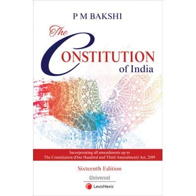 The Constitution of India 16Th/e by P.m.bakshi - Paperback cover