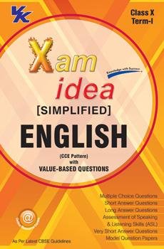 Xam Idea Simplified English Term - I Class 10th by VK Global Publications - Paperback cover