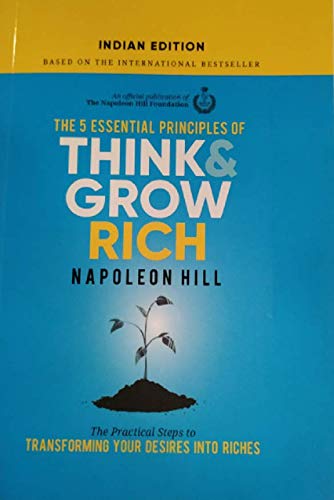 the 5 essential principles of think and grow rich by Napoleon Hill - Book cover