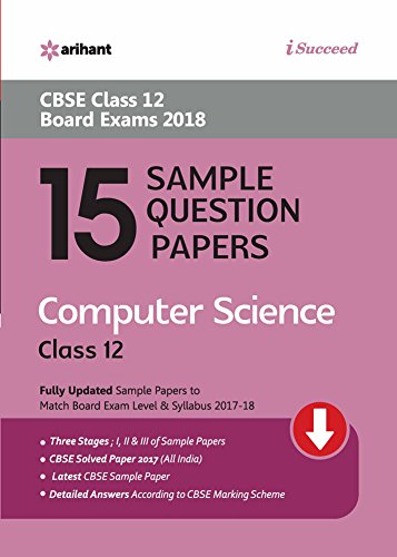 15 Sample Question Papers Computer Science Class 12th CBSE by Surbhi Rastogi - Book cover