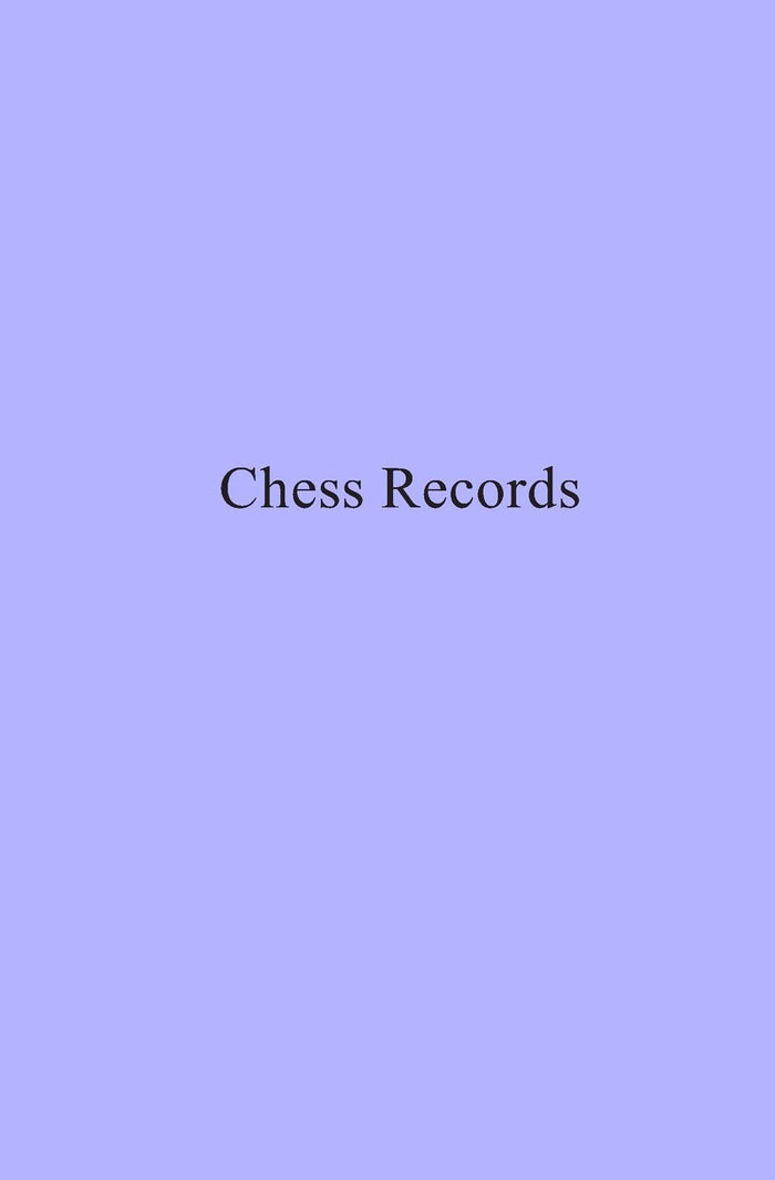 Chess Records by Donald L. Boone - Paperback cover