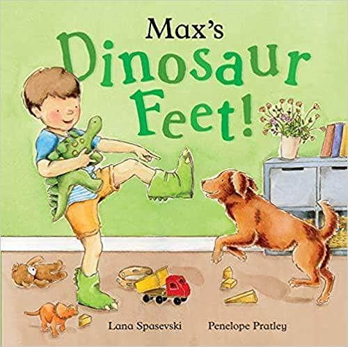 Max's Dinosaur Feet by Lana Spasevski - Paperback cover