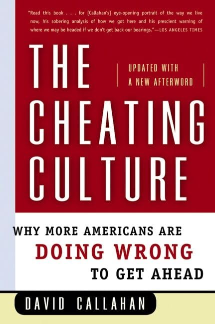 The Cheating Culture by David Callahan - Paperback cover