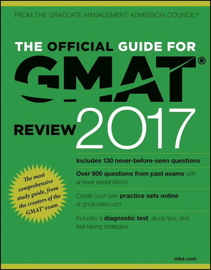 The Official Guide for GMAT Review 2017 with Online Question Bank and Exclusive Video by Gmac - Paperback cover