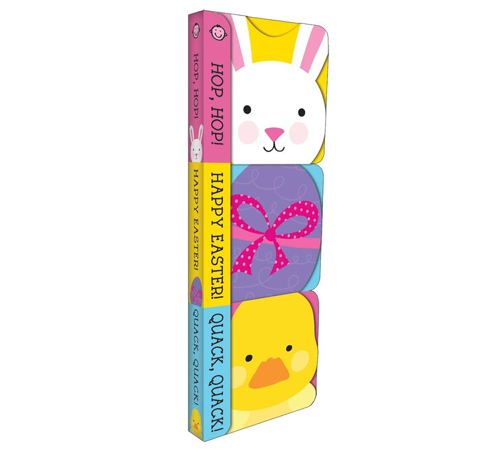Easter (Chunky 3 Pack): Hop-Hop!, Happy Easter!, and Quack-Quack! by Roger Priddy - Board Book cover