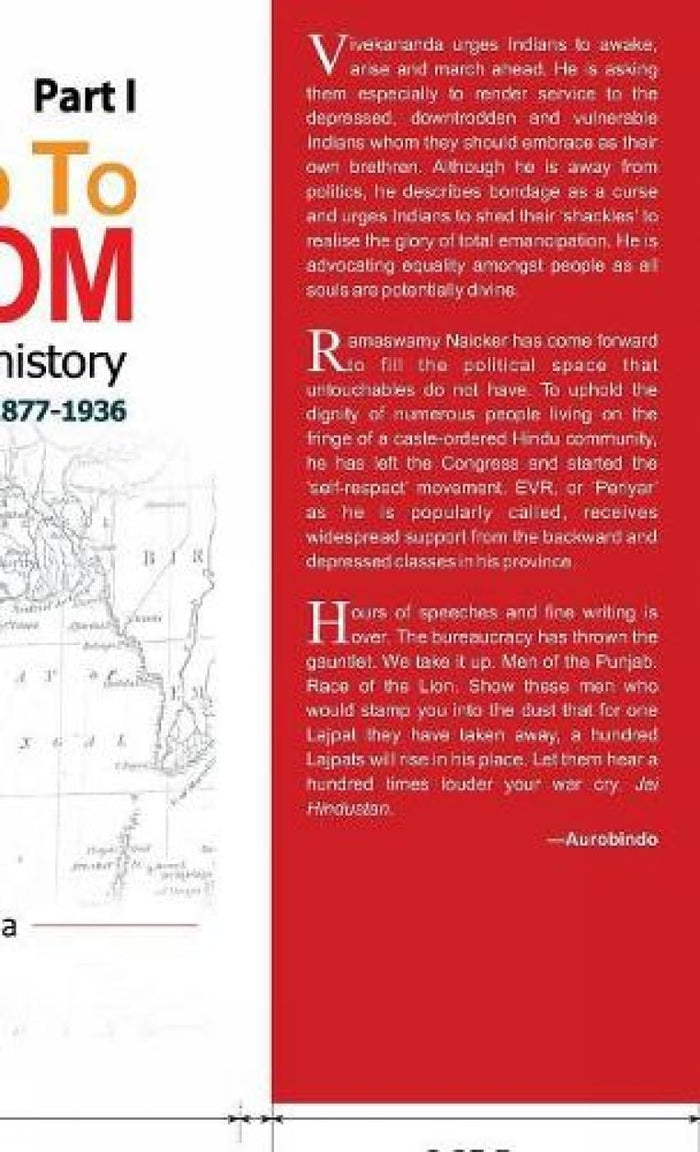 ON THE ROAD TO FREEDOM footprints on indian history 1877-1936 PART1 by Sudip Kar Purkayastha - Hardcover cover