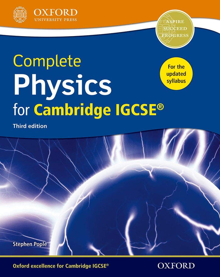 Complete Physics for Cambridge IGCSE RG Student book (Third edition) by Stephen Pople - Paperback cover