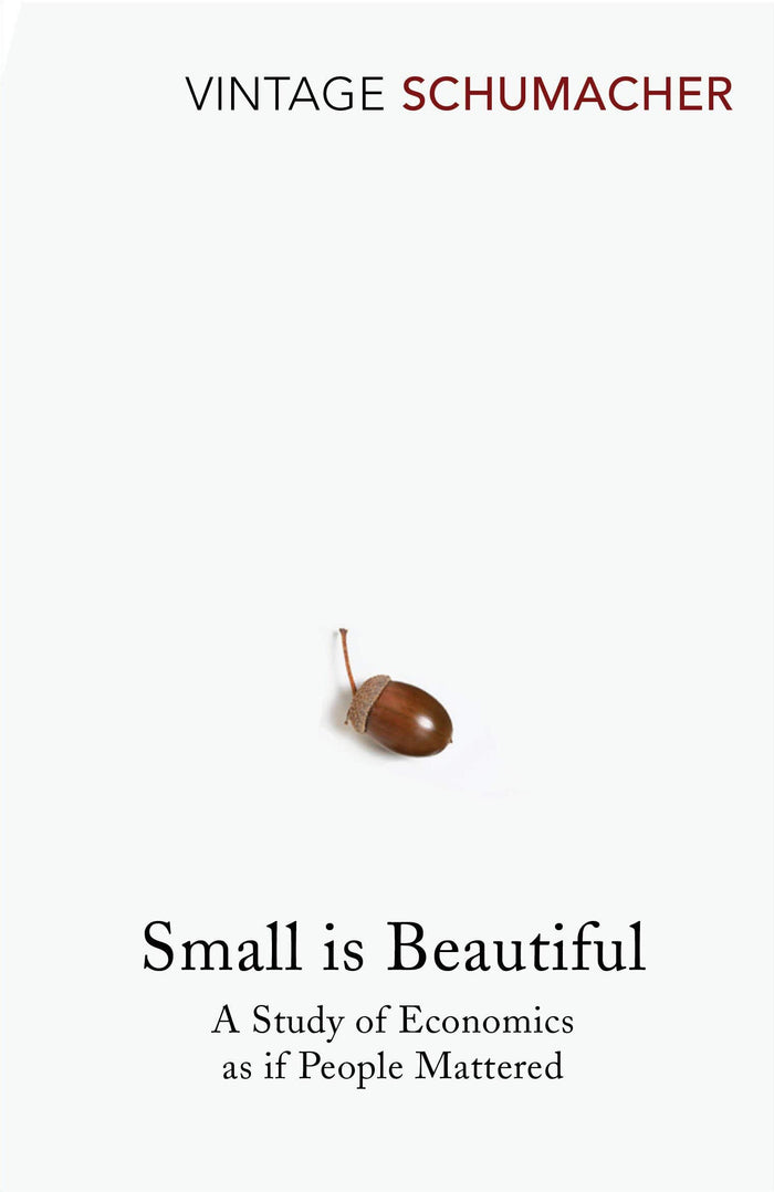 Small Is Beautifull by E.f. Schumacher - Paperback cover