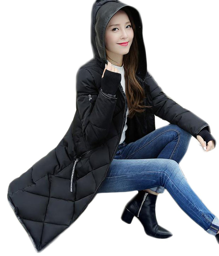 Big Tang Womens Winter Thumb Hole Overcoat Quilted Hood Long Parka Coat Black M by S. Hussain Zaidi - Paperback cover