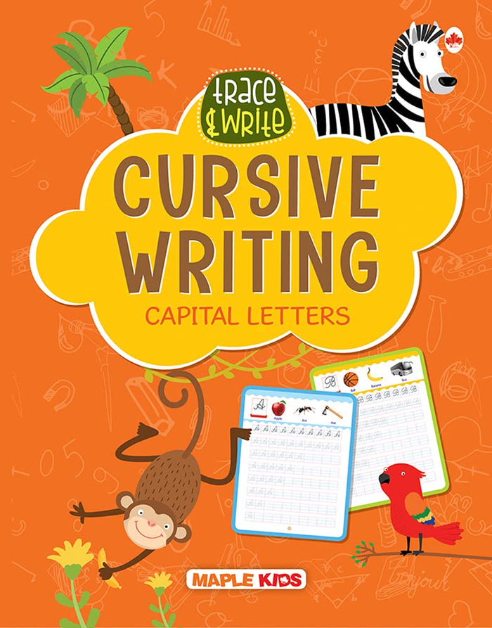 Cursive Writing Trace & Write Capital Letters by Maple Press - Paperback cover
