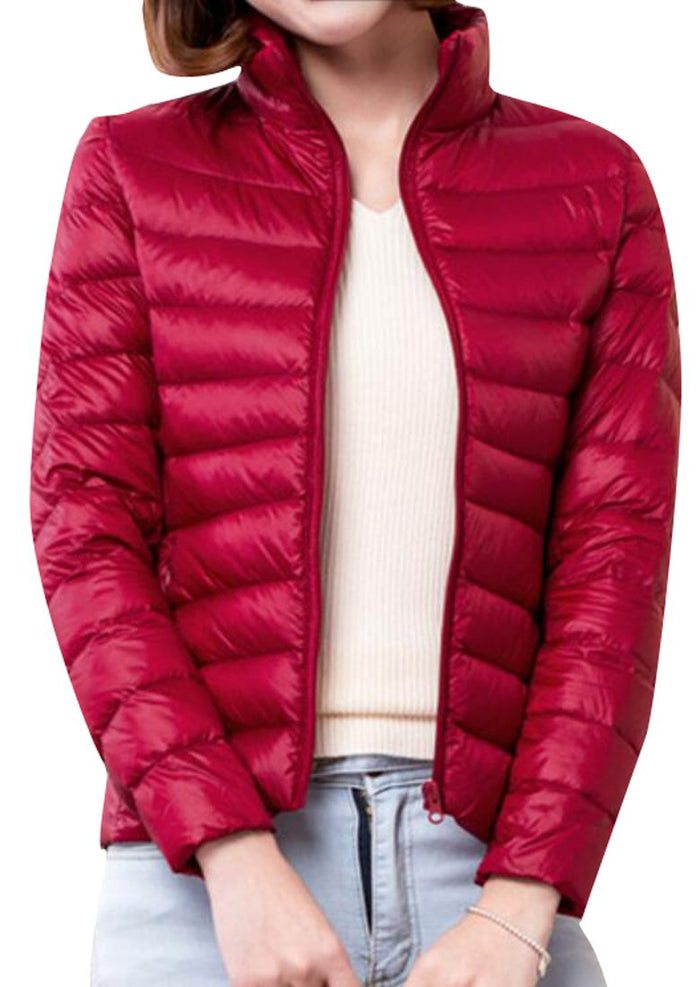 LD-women clothes LD Womens Winter Zipper Packable Ultra Lightweight Down Jacket Outwear Puffer Coats Red L by Vijaya Viswanathan Rajiv Malhotra - Paperback cover