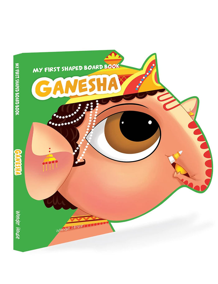 My First Shaped Board Book: Illustrated Lord Ganesha Hindu Mythology Picture Book for Kids Age 2+ (Indian Gods and Goddesses) by Wonder House Books - Board Book cover