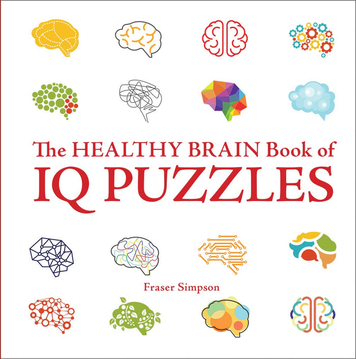 Healthy Brain Book of IQ Puzzles (Healthy Brain Puzzles) by Fraser Simpson - Flexibound cover