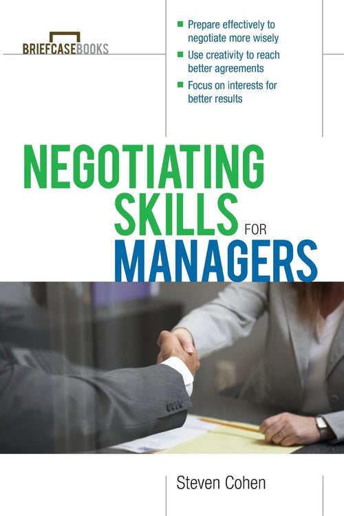 Negotiating Skills for Managers by Steven Cohen - Paperback cover