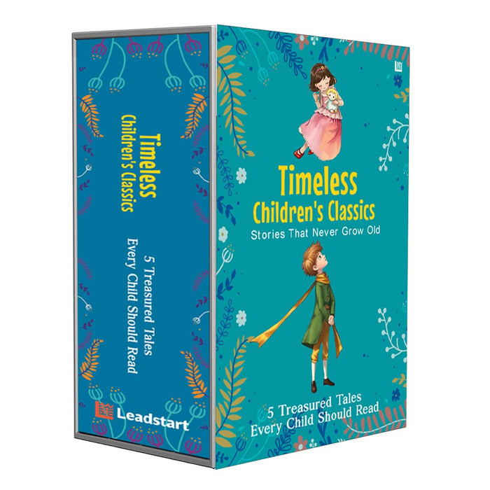 Timeless Children's Classics (Set of 5 Books) The Little Prince The Secret Garden Peter Pan book Wizard of Oz A Little Princess Books for Kids 9-12 years Gift Box Kids Gift Gift Set - Paperback cover
