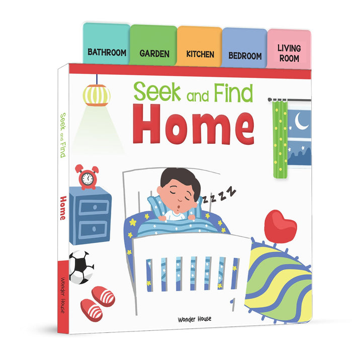Seek And Find - Home : Early Learning Board Books With Tabs by Wonder House Books - Board Book cover