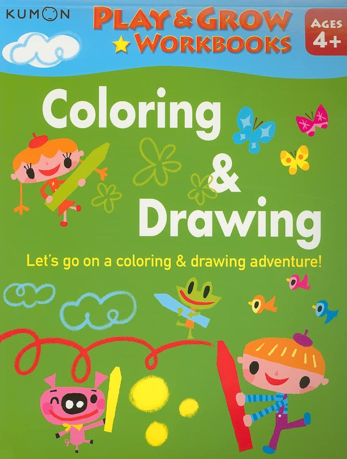 Kumon Coloring & Drawing (Play & Grow Workbooks) by Kumon Publishing - Paperback cover