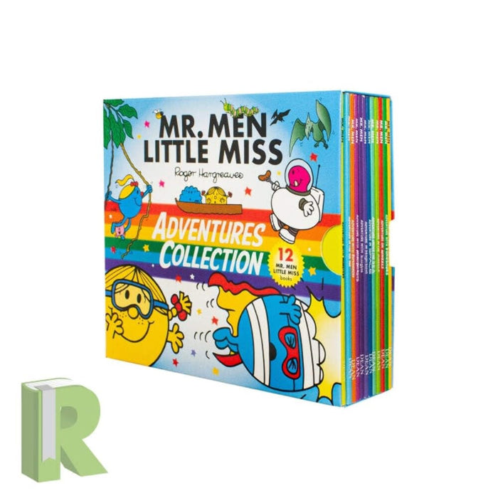 Mr. Men & Little Miss Adventures Collection 12 Books Box Set by Roger Hargreaves by Roger Hargreaves - Paperback cover