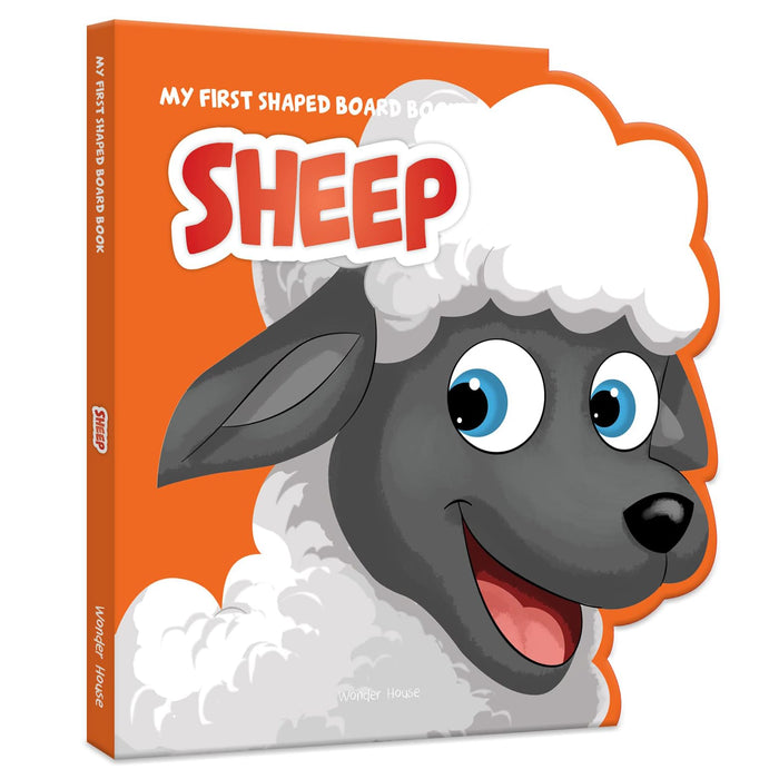 My First Shaped Board Book: Illustrated Sheep - Animal Picture Book for Kids Age 2+ Board book by Wonder House Books - Board Book cover