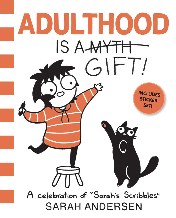 Adulthood Is a Gift!: A Celebration of Sarah's Scribbles (Volume 5) by Sarah Andersen - Paperback cover