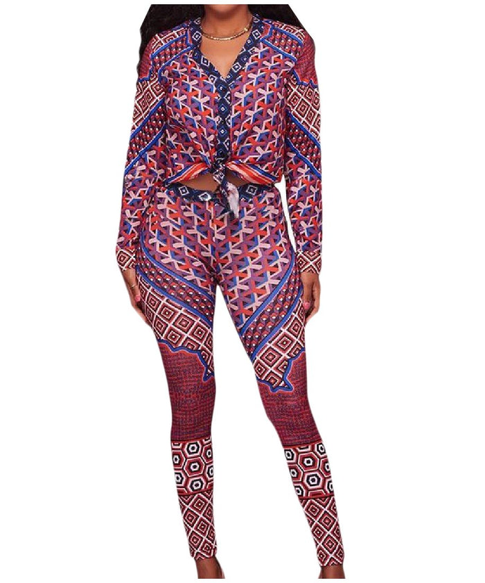 AprilleyWomen Aprilley Women Casual Patterned Lace Up Detail Wild Tracksuit Outfit 1 M by Dalai Lama - Box cover