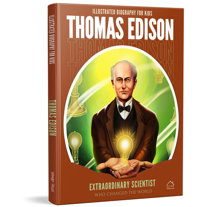 Thomas Edison (Illustrated Biography for Kids) by Wonder House Books - Hardcover cover