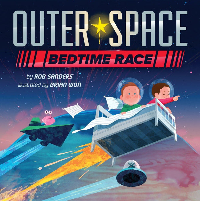 Outer Space Bedtime Race by Rob Sanders - Hardcover cover