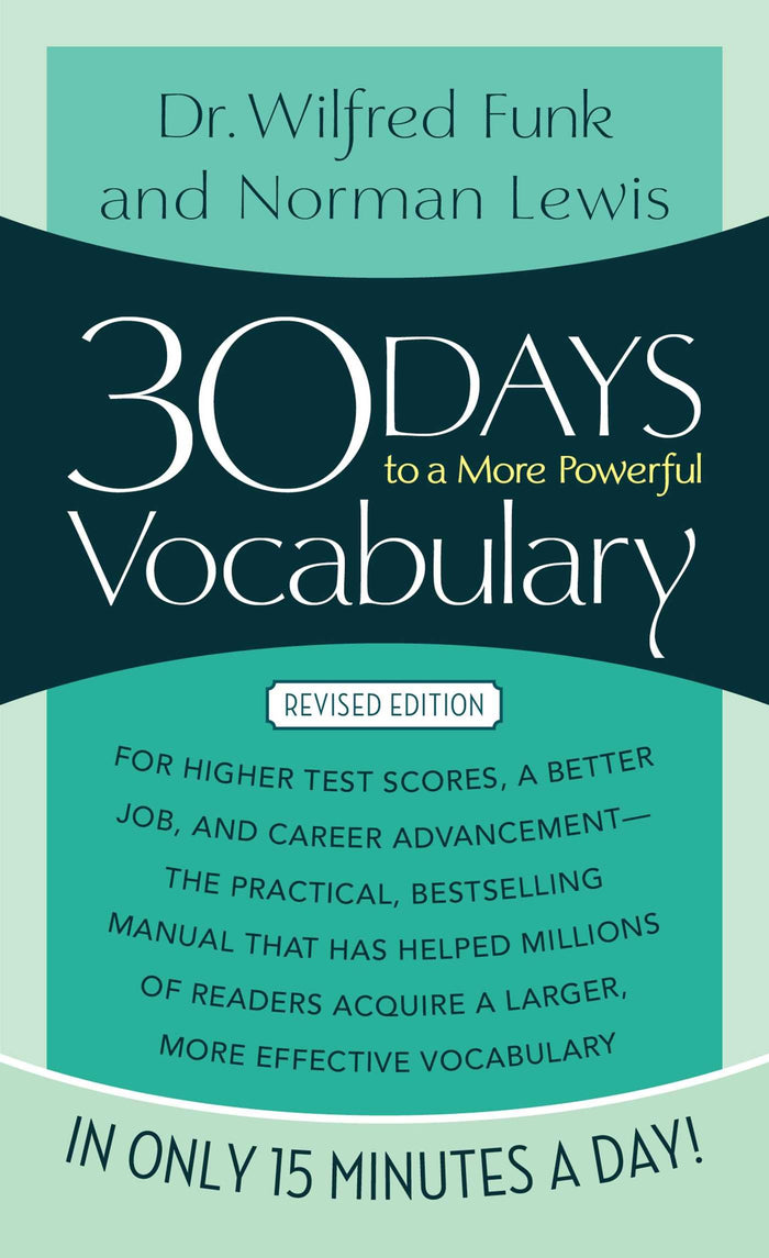 30 Days to a More Powerful Vocabulary by Wilfred Funk - Paperback cover