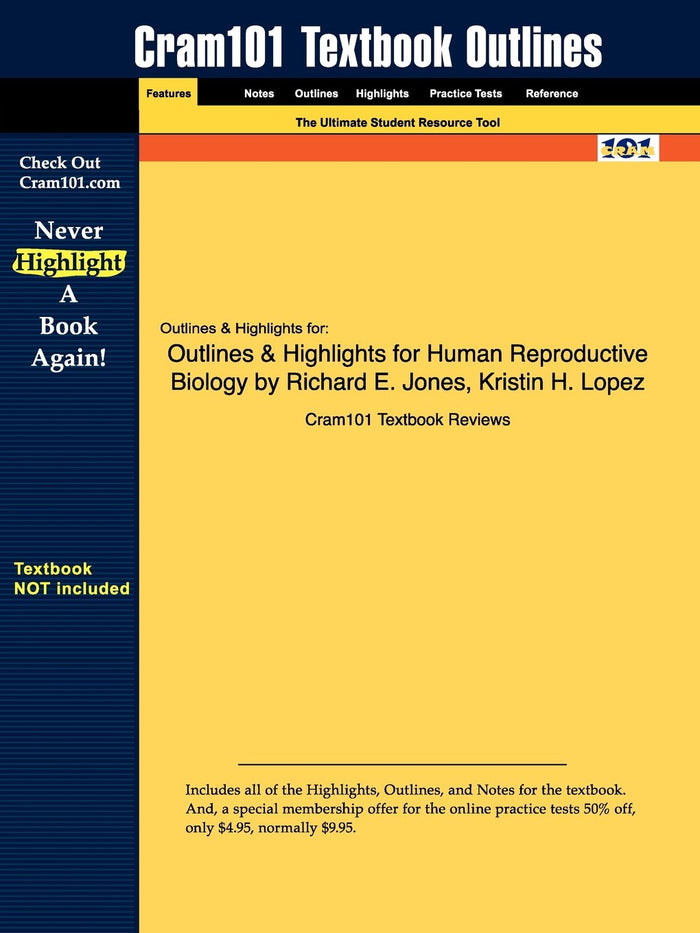 Outlines & Highlights for Human Reproductive Biology by Cram101 Textbook Reviews - Paperback cover