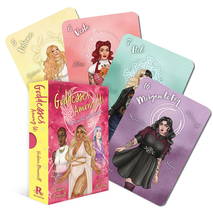 Goddesses Among Us (Rockpool Oracle) by Victoria Maxwell - Cards cover