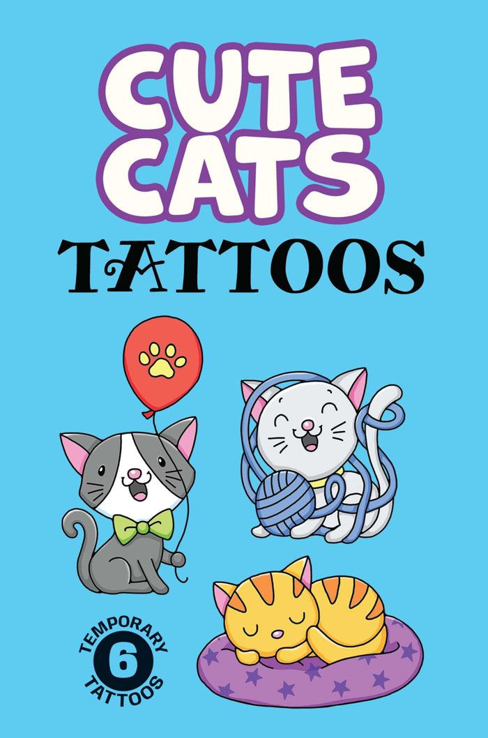 Cute Cats Tattoos (Dover Little Activity Books: Pets) by Noelle Dahlen - Paperback cover