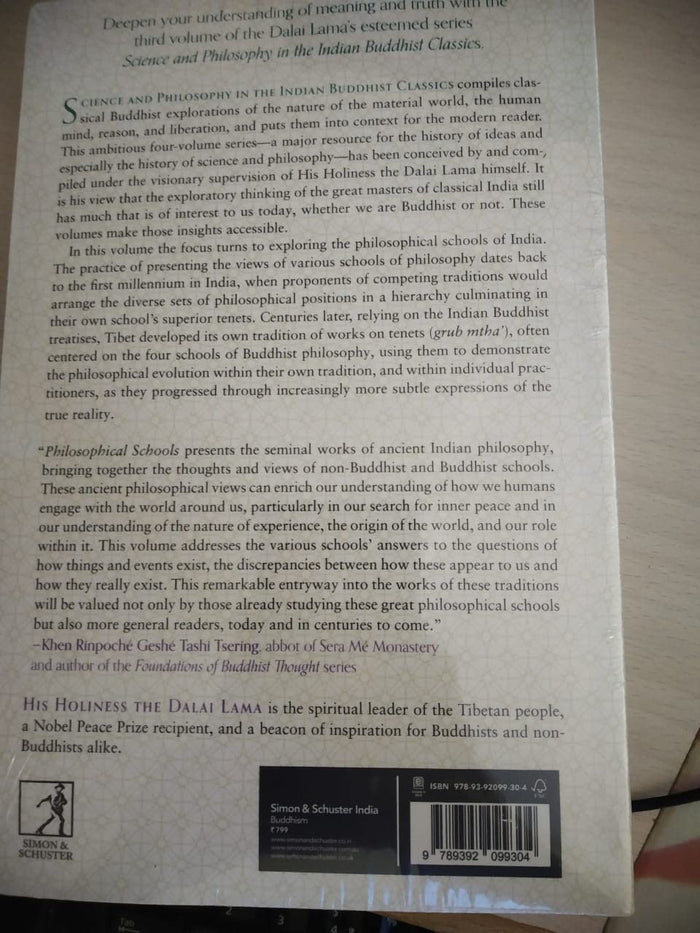 Simon Schuster SCIENCE PHILOSOPHY IN THE INDIAN BUDDHIST CLASSICS(VOL 3) by Donald S. Lopez Jr. - Book cover
