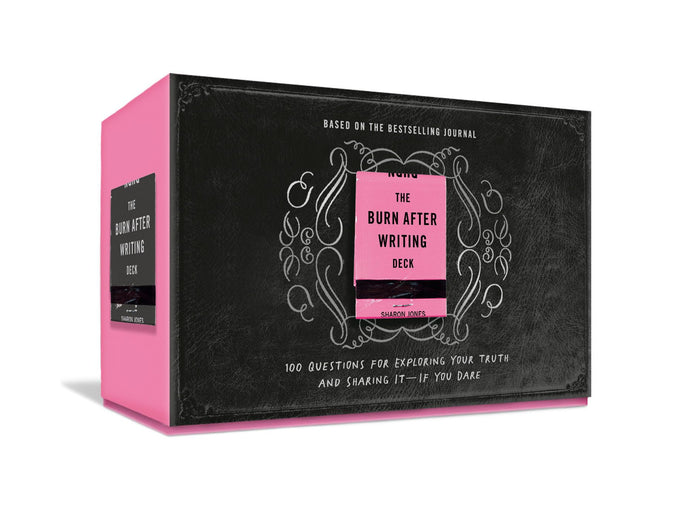 The Burn After Writing Deck: 100 Questions for Exploring Your Truth and Sharing It - If You Dare by Sharon Jones - Cards cover