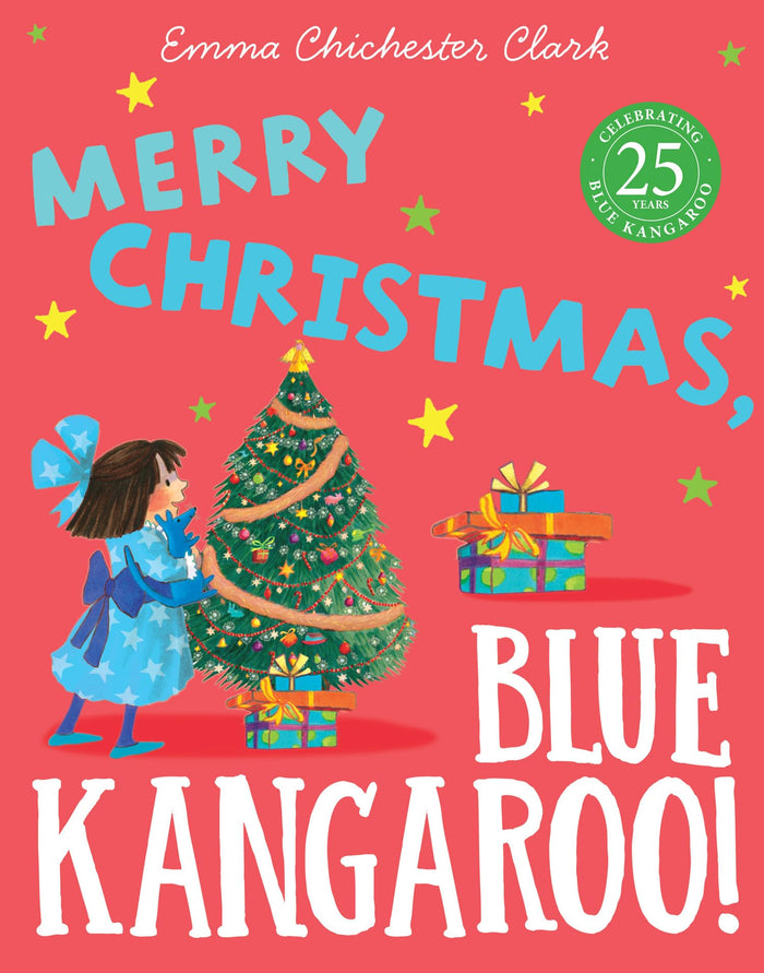 Merry Christmas, Blue Kangaroo! by Emma Chichester Clark and Emma C Clark - Paperback cover