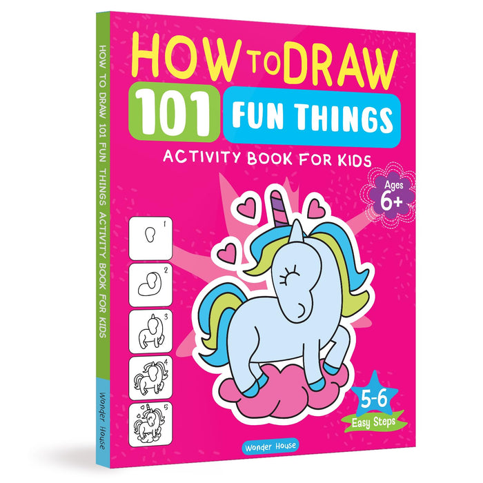 101 Learn to Draw Fun Things by Wonder House Books - Paperback cover