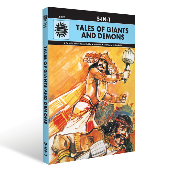 Tales Of Giants And Demons 5 in 1 Series by Amar Chitra Katha - Hardcover cover