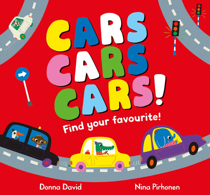 Front cover of the book 'Cars Cars Cars!: Find Your Favourite (50 to Follow and Count)' by Donna David.