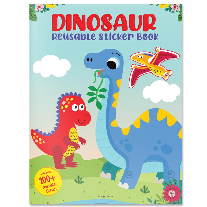 Dinosaur World: Reusable Sticker Book by Wonder House Books - Paperback cover