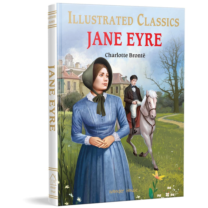 Jane Eyre : illustrated Abridged Children Classics English Novel with Review Questions by Charlotte Bronte - Hardcover cover