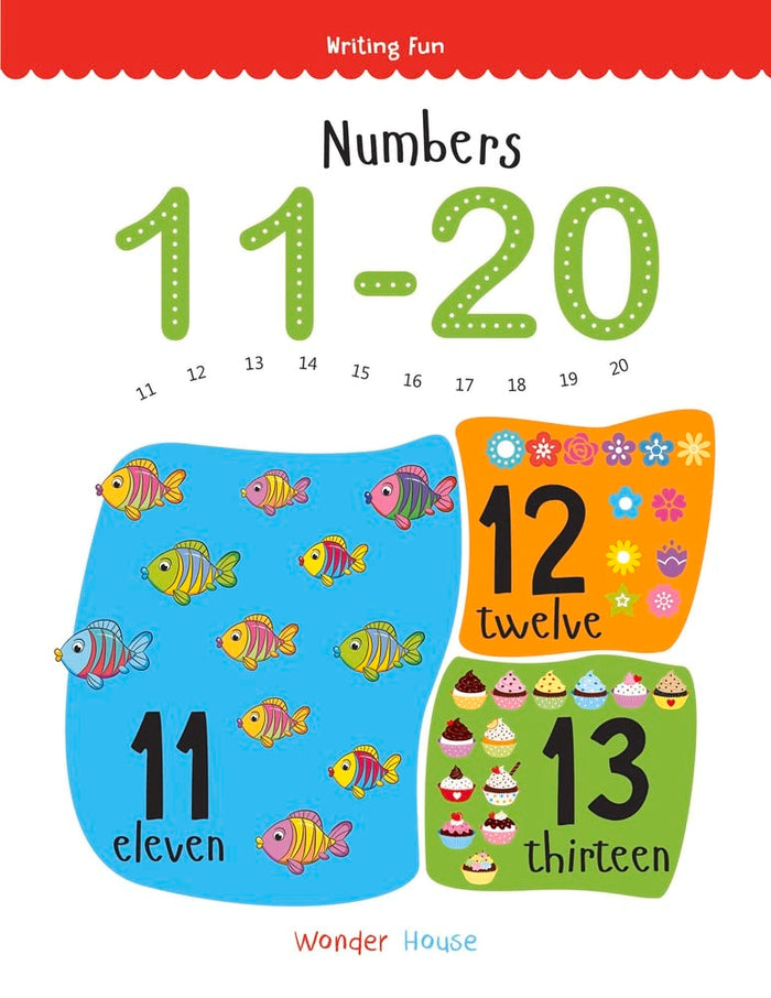 Numbers 11-20: Write and Practice Numbers 11 to 19 by Wonder House Books - Paperback cover