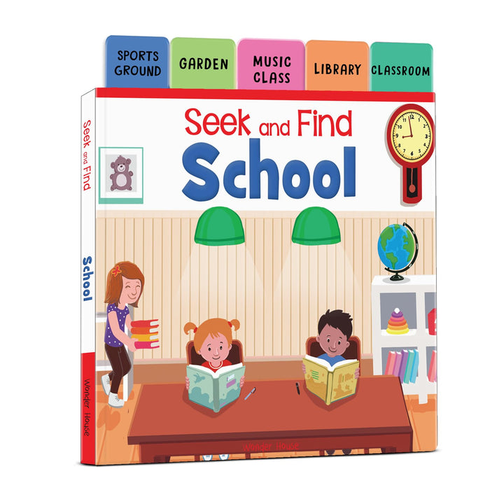School (Seek and Find) by Wonder House Books - Board Book cover
