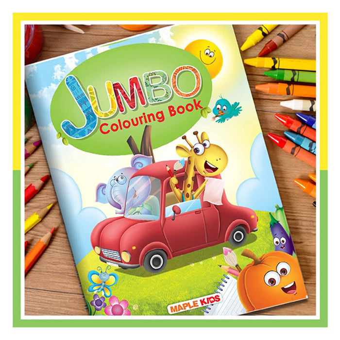 Jumbo Colouring Book by Maple Press - Paperback cover