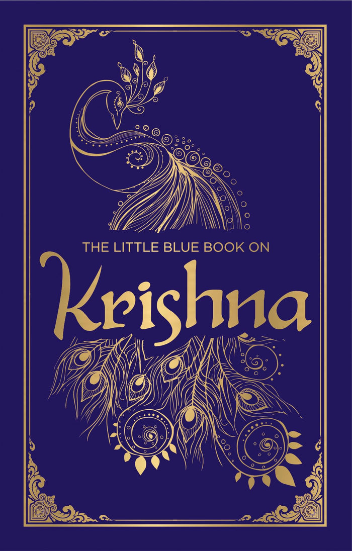 The Little Blue Book on Krishna (Deluxe Silk Hardbound) by Shubha Vilas - Hardcover cover