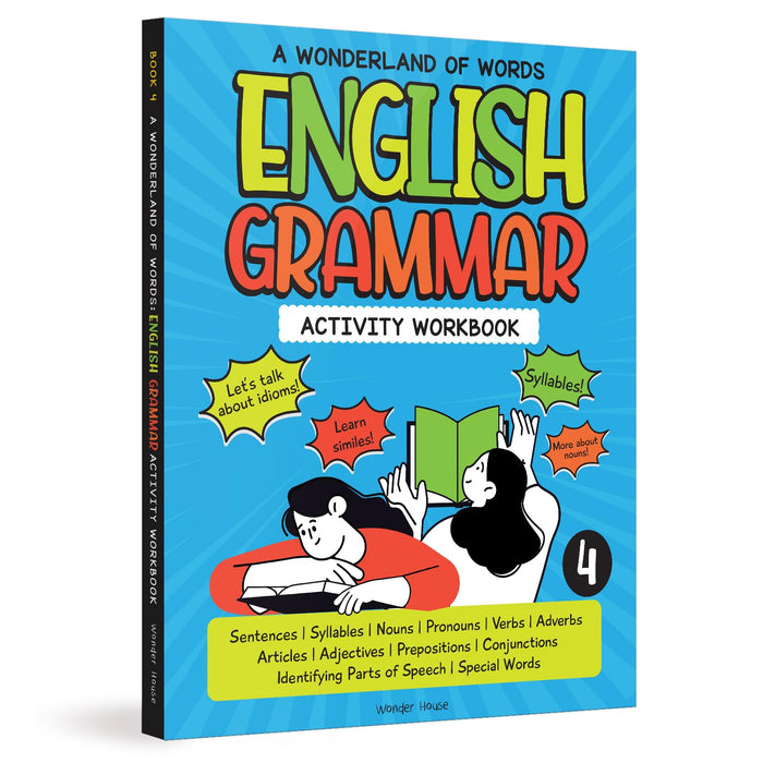A Wonderland of Words: English Grammar - Level 4 Activity Workbook by Wonder House Books - Paperback cover