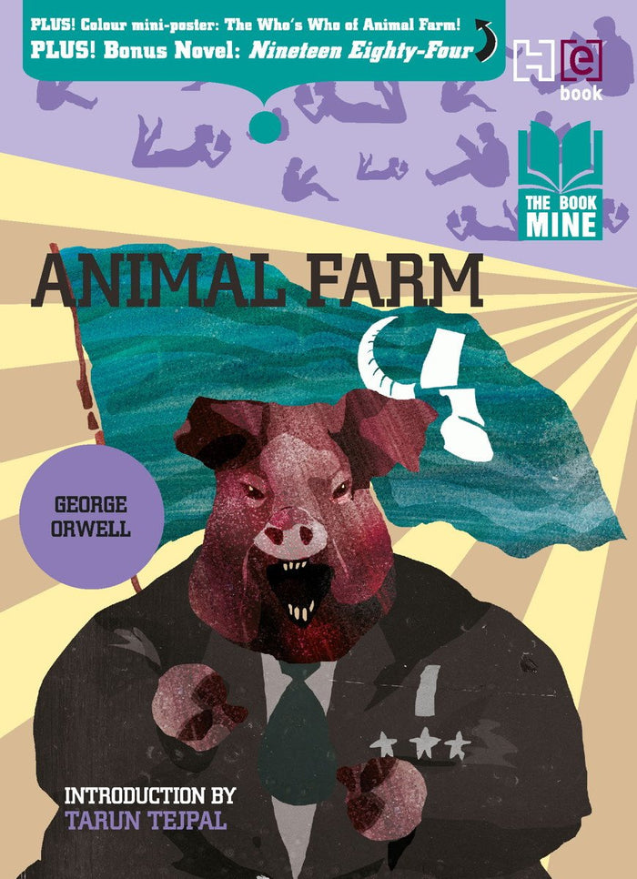 Animal Farm (with Bonus novel '1984' Free): 2 books in 1 edition (Bookmine) by George Orwell - Paperback cover