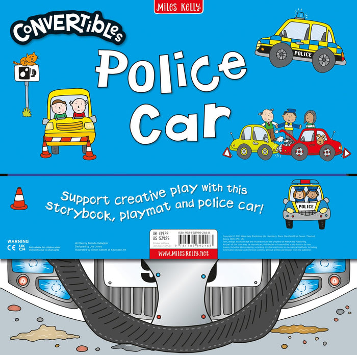 Convertible Police Car by Miles Kelly - Novelty Book cover