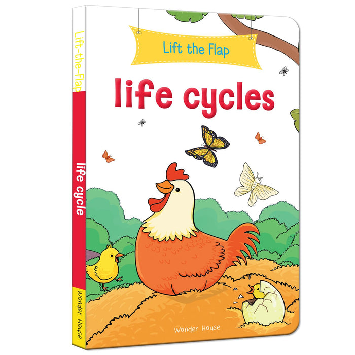 Lift the Flap: Life Cycles by Wonder House Books - Board Book cover