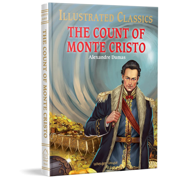 The Count of Monte Cristo : illustrated Abridged Children Classics English Novel with Review Questions by Alexandre Dumas - Hardcover cover