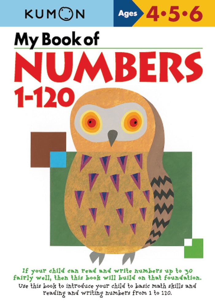 My Book of Numbers 1 - 120 by Kumon Publishing - Paperback cover